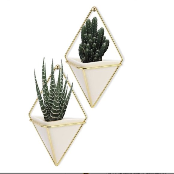 Like New | Small Triangle Hanging Wall Planters - Picture 6 of 10